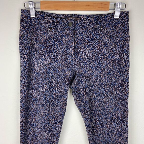 J. McLaughlin Straight Leg Stretch Pant - Navy/Orange Speckled - Picture 5 of 9